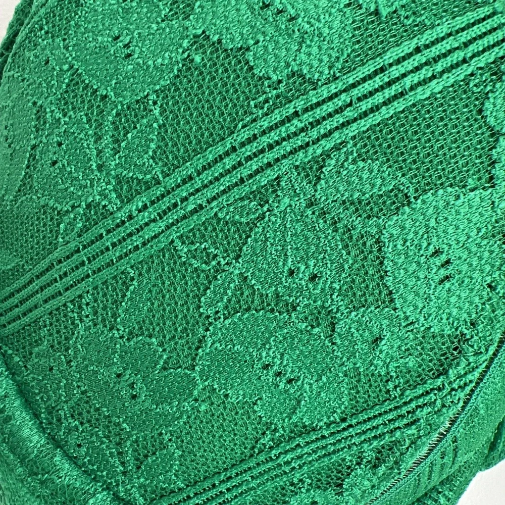 Savage X Fenty Bra Garden Maze Lace 34B Green Tulip Unlined NWT MSRP $59